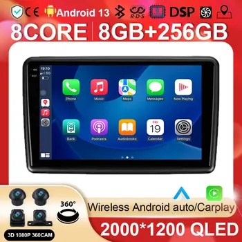 Android Auto Rádio Multimediální Video Přehrávač, Navigace Pro Honda Mobilio 2 Ohromí 2013 - 2020 BT 5.0 Ne 2din 2 din DVD, WIFI, 8+128 G