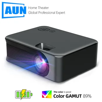 AUN A30C Pro MINI Přenosný LED Projektor domácího Kina 3D WIFI Kino Sync Android IOS Smartphone Podpora Full HD 1080P 4k Video