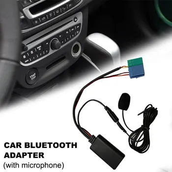 Auto Bluetooth Modul AUX Audio Kabel, Adaptér MIC Handsfree MINI ISO 6Pin AUX Kabel Pro Renault Updatelist Rádio 2005-2011