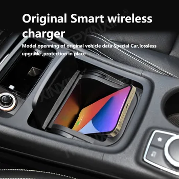 Auto QI Bezdrátová Nabíječka Pro Mercedes Benz GLA 15W Rychle Telefon Nabíječka Nabíjecí Držák Auto Příslušenství