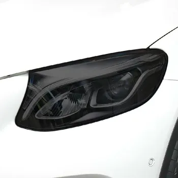 Auto Světlometů Ochranný Nádech Filmu Kouř Černý Transparentní TPU Ochranu Světle Nálepka Pro Jaguar XE X760 2015-Na Příslušenství