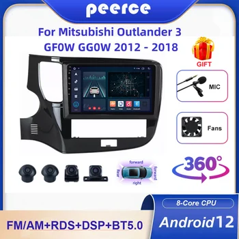 Autorádio Multimidia Video Přehrávač, Navigace pro Mitsubishi Outlander 3 GF0W GG0W 2012-2018 Android 12 2 Din Carplay hlavní Jednotky