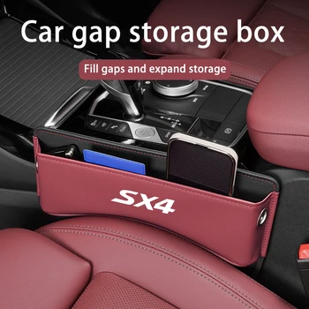 Autosedačka Gap Organizátor Kožené Auto Konzole Straně Štěrbiny Úložný Box Interiéru Příslušenství Pro Suzuki Sx4
