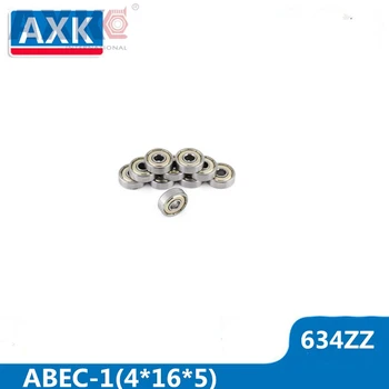 AXK 634ZZ Ložiska 4*16*5 mm ( 10 Ks ) ABEC-1 Stupeň R1640HH 634Z Miniaturní 634 ZZ Kuličková Ložiska