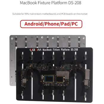 BAIYI DS-208 PCB Uchycení základní Desky, Pájení Platformu pro Macbook Android Telefon Náhradních Dílů Čip Držák Upevnění Opravy Nástroj