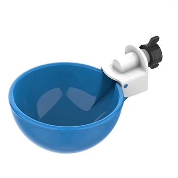 Balení 10 - Modré Velké Automatické Kuře Vody Poháry Kuřecí Waterer Šálky Vhodné Pro Kuře Vody Kit
