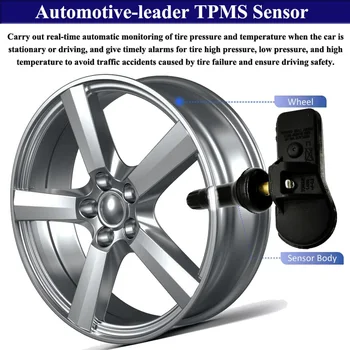Balení 4 TPMS Monitorování Tlaku v Pneumatikách Senzor 52933-C1100 pro Hyundai Sonata Tucson Santa Fe Kia 2015-2020