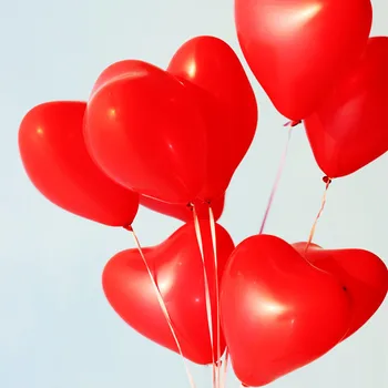 Balónky ve tvaru srdce (50ks / lot )2.0 g 12inch silné speciální červená Barva Valentýna svatební party dekorace balón