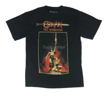 Barbar Conan Valeria Arnold Schwarzenegger Vintage Retro T Shirt Xs