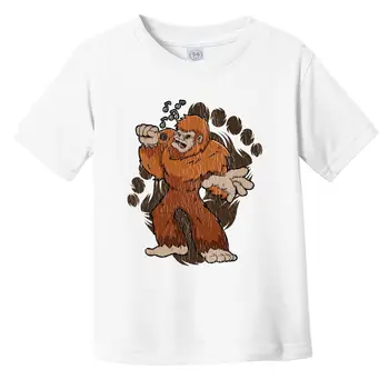 Batole Bigfoot Karaoke Tričko - Sasquatch Zpěv Infant Toddler T-Shirt dlouhé rukávy