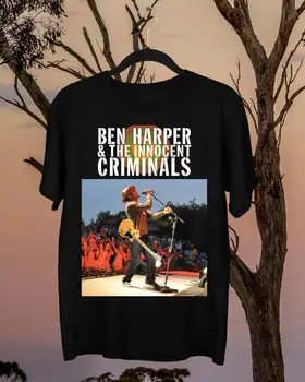 Ben Harper & The Innocent Zločinci – Letní Turné Roku 2023 Černé Všechny Velikosti Košile QQ14 dlouhé rukávy