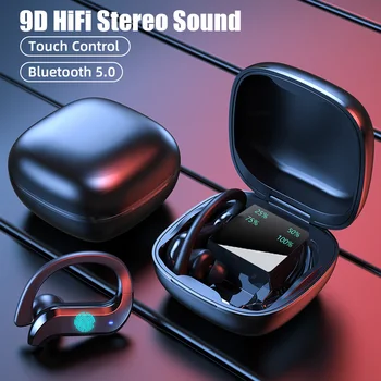Bezdrátová Sluchátka Sportovní Vodotěsné Bezdrátové Sluchátka, Dotykové Ovládání, Sluchátka TWS Sluchátka Sluchátka S Mic Portable