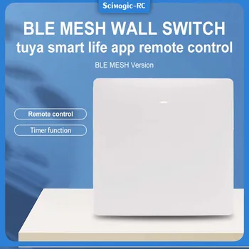 BLE MESH Zdi Smart Switch Tuya WI-fi 1 2 3 Gang AC 85-250V Smartlife Aplikace Dálkového Ovládání Práce s Alexa OK Gateway Nutná