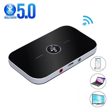 Bluetooth 5.0 Audio Vysílač, Přijímač RCA, 3.5 mm AUX Jack USB Dongle Hudby Bezdrátový Adaptér Pro Auto Reproduktor, POČÍTAČ, TV Sluchátka