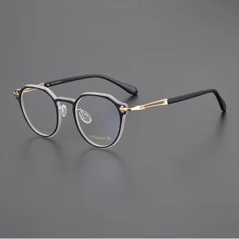 Brýle ženy optické Kolo Čistý Titan BY88001 Japonsko Značky Metrů Muži Ženy Trendy Optické Brýle Oculos De Grau Feminino