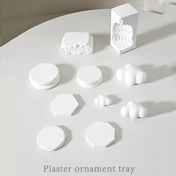 Bílé tři-dimenzionální omítky manikúra foto rekvizity, dekorace, kosmetika zátiší natáčení scény uspořádání malých předmětů