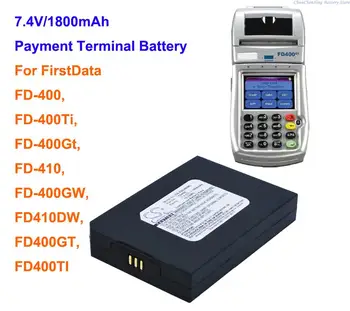 Cameron Sino 1800mAh Platební Terminál Baterie FD400 pro FirstData FD-400,FD-400Ti,FD400Gt,FD-410,FD400GW,FD410DW,FD400GT,FD400TI