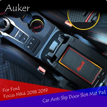 Car Cup Anti Slip Dveře Slot Mat Pad Styling Interiéru Dekorace 15Pcs/Set Pro Ford Focus Focus4 MK4 2018 2019