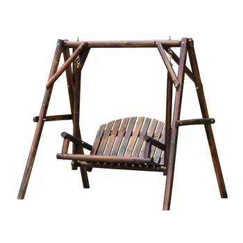 Cementační antiseptické rekreační dřevěná houpačka venkovní nádvoří double swing židle venkovní balkon zahradní houpačka houpací křeslo