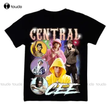 Centrální Cee, Rap Bootleg T-Shirt Design Vlastní Aldult Teen Unisex Digitální Tisk, Trička Vtipné Umění Streetwear Karikatura Tee
