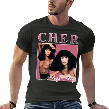 Cher Rap Hip Hop Nadrozměrné T Košile Značkové Pánské Oblečení 100% Bavlna Streetwear Velká Velikost Top Tee