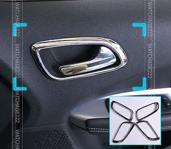 Chromované Vnitřní Kliky Dveří Kryt Střihu Surround Fit Na Období 2011-2014 Dodge Journey