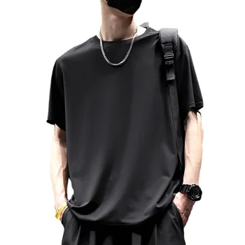 Design, T-košile Muži Osobnosti Ležérní All-zápas Letní Módní Pytlovité Cool Oblečení Streetwear, Hip Hop korejské Stylové A173