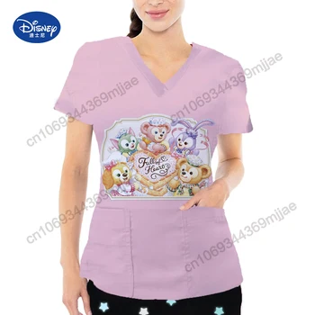 Disney Kpop Sestra, Uniforma Ženy, T-košile pro Ženy Oblečení 2023 Nové Příjezdy Kapsy 2000s Topy Y2k Styl Luxusní T-shirt Yk2