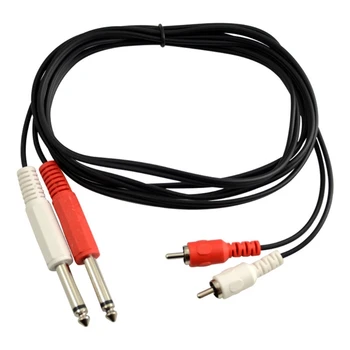 DXAB RCA na 1/4 Kabel, Dual-1/4 inch 6.35 Duální RCA Stereo Propojovací Kabel