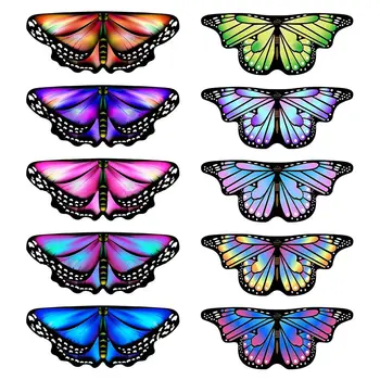 Děti Motýlí Křídla Cape Dívky Víla Šál Pixie Plášť Maškarní Kostým, Dárek