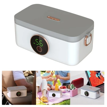 Elektrické Topení Oběd Box Bezdrátový Přenosný USB Dobíjecí Oběd Box 1000mL