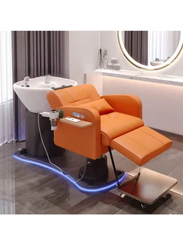 Elektrické Šampon Postel pro Barber Shop, Věnovaný Poloviny Plná Lež Šampon na Vlasy Salon