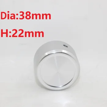 Eloxovaný Hliníkový Knoflík Dia38 H22 Slitiny Solidní Volume Potenciometru Knoflík DIY Domácí hi-fi Zesilovač Audio Přepínač 38mm