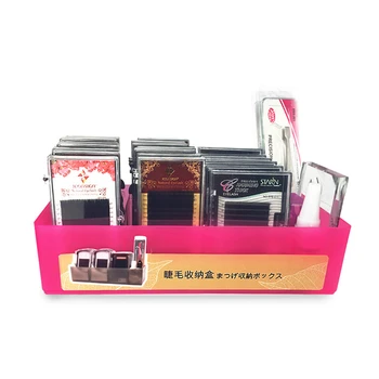 Falešné Řasy Úložný Box Make-up Kit Sada Prodloužení Řas Případě, že Organizátor Comestics Nástroj Plastové 26.7 cm x 11,5 cm x 6,5 cm