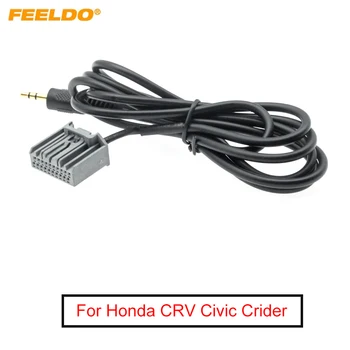 FEELDO 10ks Pro Honda CRV Civic Crider 3,5 mm AUX Konektor Kabelového svazku Stereo Audio Kabel Drát Line Pro IPOD/MP3 #MX1689