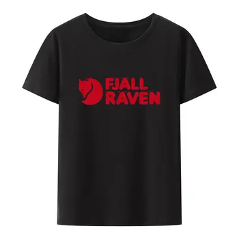 Fjall Forever Nature Raven T-Shirt Men Krátký rukáv Módní Volné Prodyšné Graphic Tee Tričko Vtipné, Kreativní Streetwear Topy