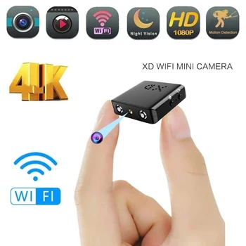 Full HD 4K/1080P Mini Wifi Kamera XD IR-CUT pro Noční Vidění Detekce Pohybu Bezpečnostní Videokamery DV Senzor Pixelů, Video Rekordér