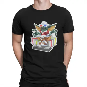 Gremlins Gizmo Kreativní Tričko pro Muže, Vánoční, Kulatý Výstřih Polyester Tričko Hip Hop Dárky k Narozeninám OutdoorWear
