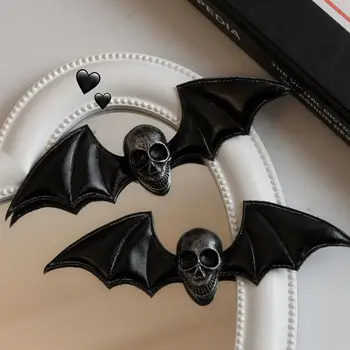 Halloween Bat Křídla, Lebka, Vlasy Klip Ženy A Děti Legrační Ďábel Punk Vlásenka Sponky Gothic Duckbill Klipy