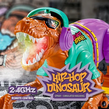 Hip Hop RC Dinosaurus Hračky pro Děti, Dálkové Ovládání Dinosaurus Robot Pravděpodobnosti Zvuk Sprej pro Děti, Kluky, Dívky, Děti, Dárky