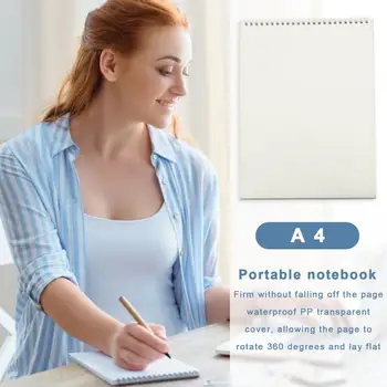 Hladké Psaní Notebook Premium A4 Cívky Notebook s Zahuštěný Stránek A5 Loose-leaf Poznámkový blok pro Hladké Psaní, Organizování
