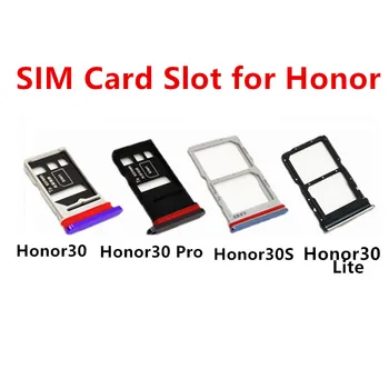 Honor30 SIM Sloty pro Karty Pro Huawei Honor 30 Pro Lite 30S Sim Karty Adaptéry Zásuvka Držák Zásobníku Telefonu Vyměnit Bydlení Opravy Dílů