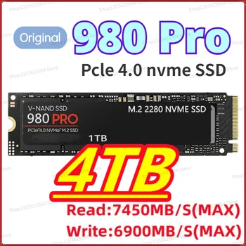 Hot 980Pro 4TB SSD M2 Nvme M. 2 2280 PCLE 4.0 X 980 Pro 2 TB 1 TB Vnitřní Solid State Drive HDD Pevný Disk Pro Ps5 Desktop/PC/Notebook