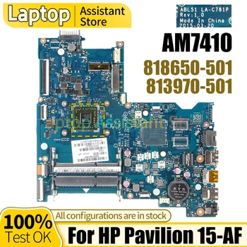 HP Pavilion 15-AF Notebooku základní Deska LA-C781P 818650-501 813970-501 AM7410 100％Test základní Desky Notebooku