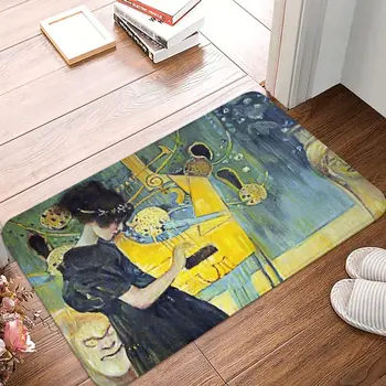 Hudba Gustav Klimt Rakouský Symbolistický Malíř Rohožka Moderní Ložnice Vstupní Rohož Doma Koberec, Dveře Mat Anti-slip Vana Mat