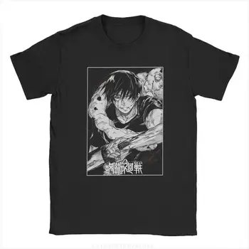 Humorné Toji Fushiguro Nůž Jujutsu Kaisen T-Shirt pro Muže O Krk Bavlna Trička Plus Velikosti Oblečení Krátký Rukáv Tričko
