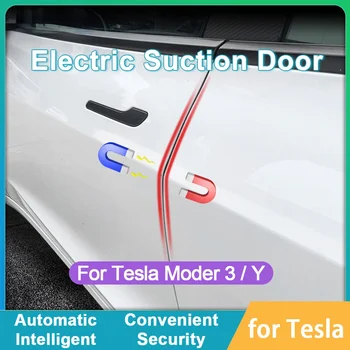 Inteligentní Elektrický Sací Zámek Dveří pro Tesla Model 3 Y Soft Close Automatické Vozidlo, Systém Anti Špetka Super Ticho Auto Příslušens