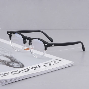Japonské Brýle, Značkové Brýle Acetát Kulaté Rámy pro Brýle Muži Ženy Brýle Muži Retro Brýle Krátkozrakost
