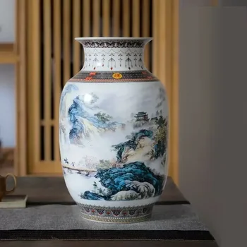 Jingdezhen Keramické Vázy Vinobraní Tradiční Čínské Vázy, Bytové Dekorace, Zvíře Váza V Pořádku, Hladký Povrch, Bytové Textilie