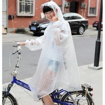 jízda na kole rukáv pláštěnka EVA tkaniny šetrné k životnímu prostředí bez zápachu světlo měkké nepromokavé déšť cape pončo nepromokavé